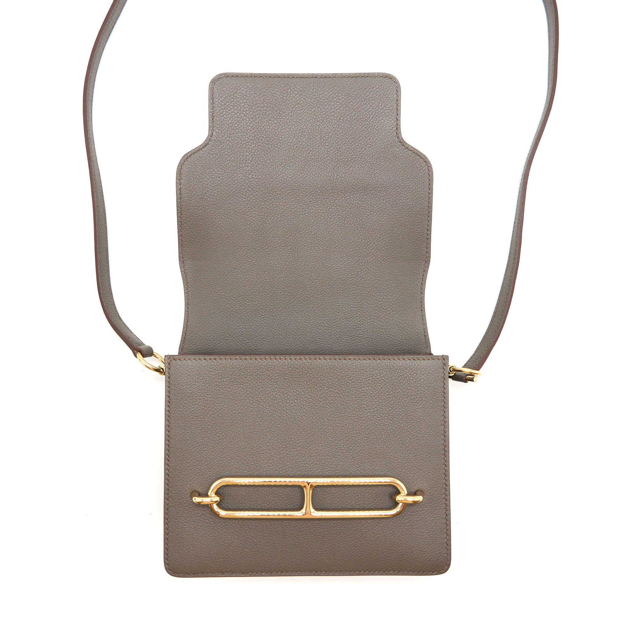 HERMES MINI ROULIS EVERCOLOR GRIS ETAIN GHW