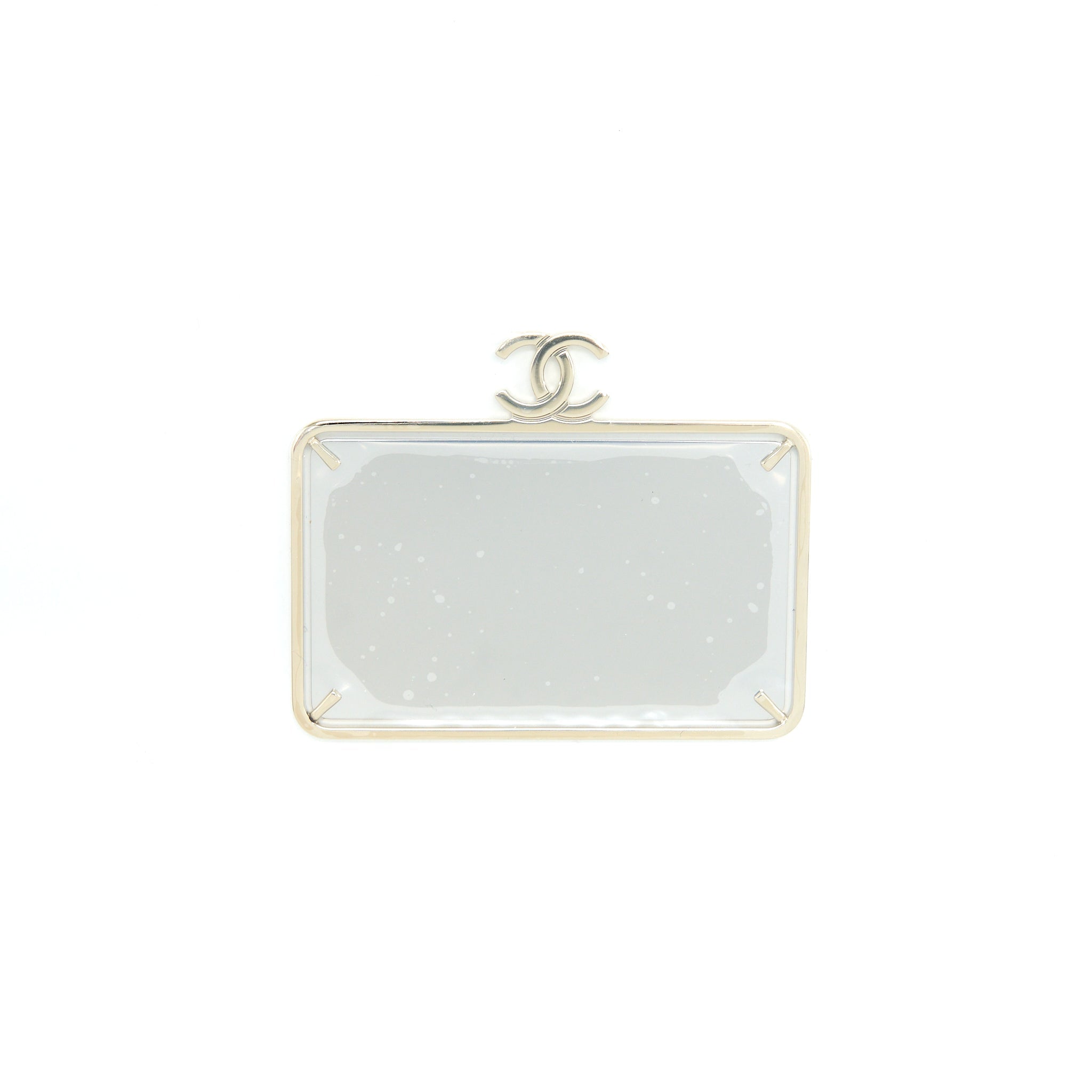 CHANEL 22P QUILTED MINI BOX VANITY WITH CHAIN LAMBSKIN WHITE LGHW