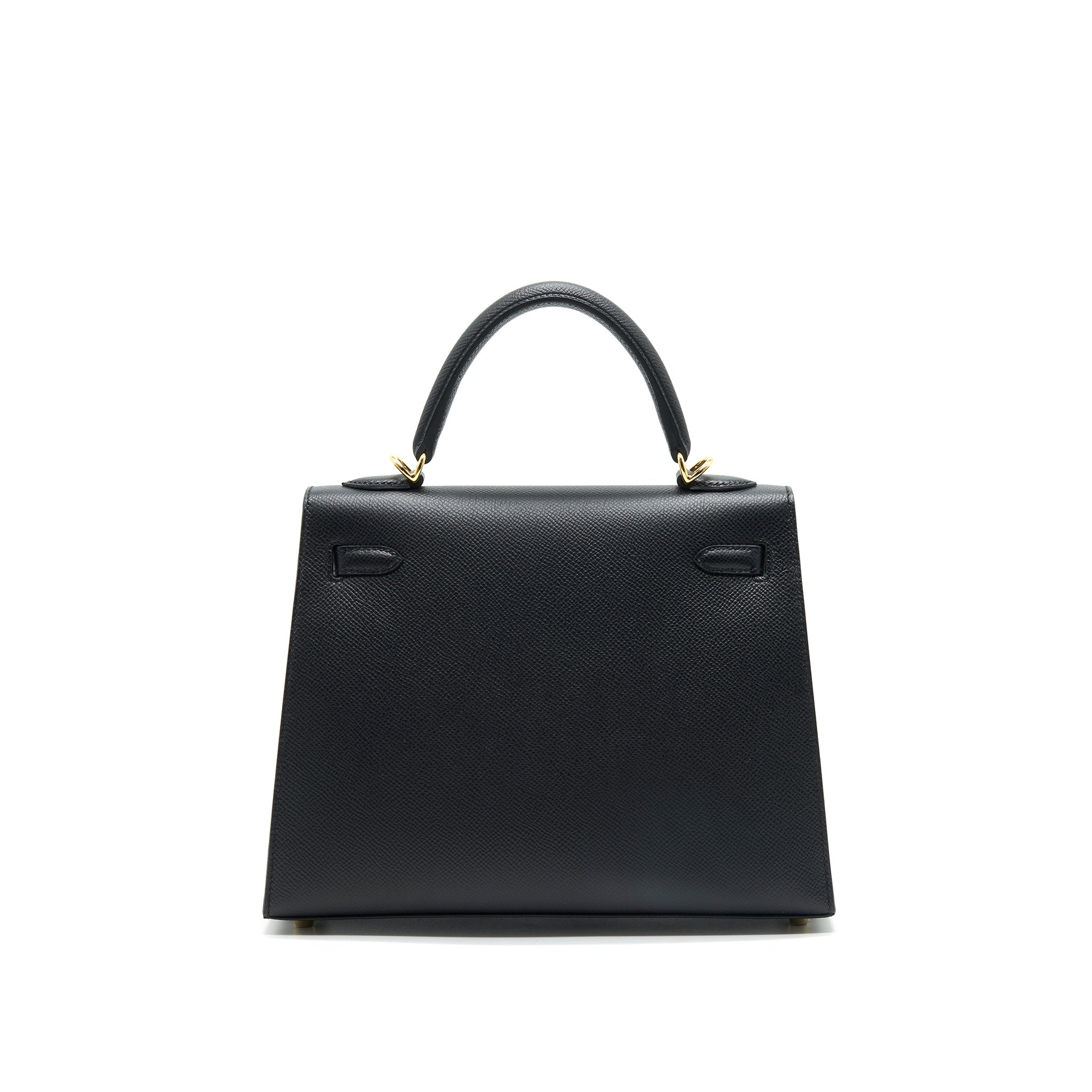 HERMES KELLY SELLIER 25 EPSOM BLACK GHW