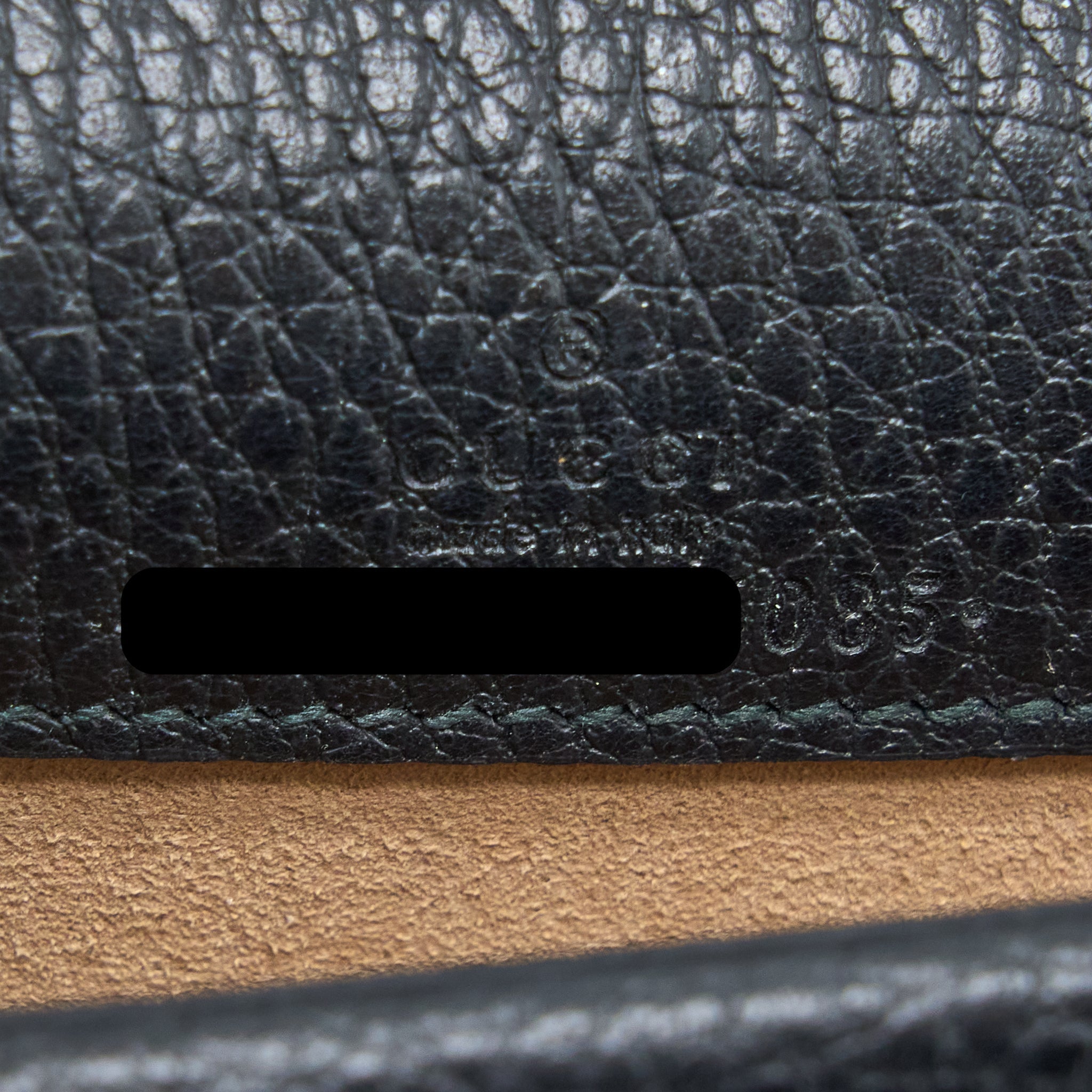 GUCCI SUPER MINI DIONYSUS BAG CALFSKIN BLACK RUTHENIUM HARDWARE