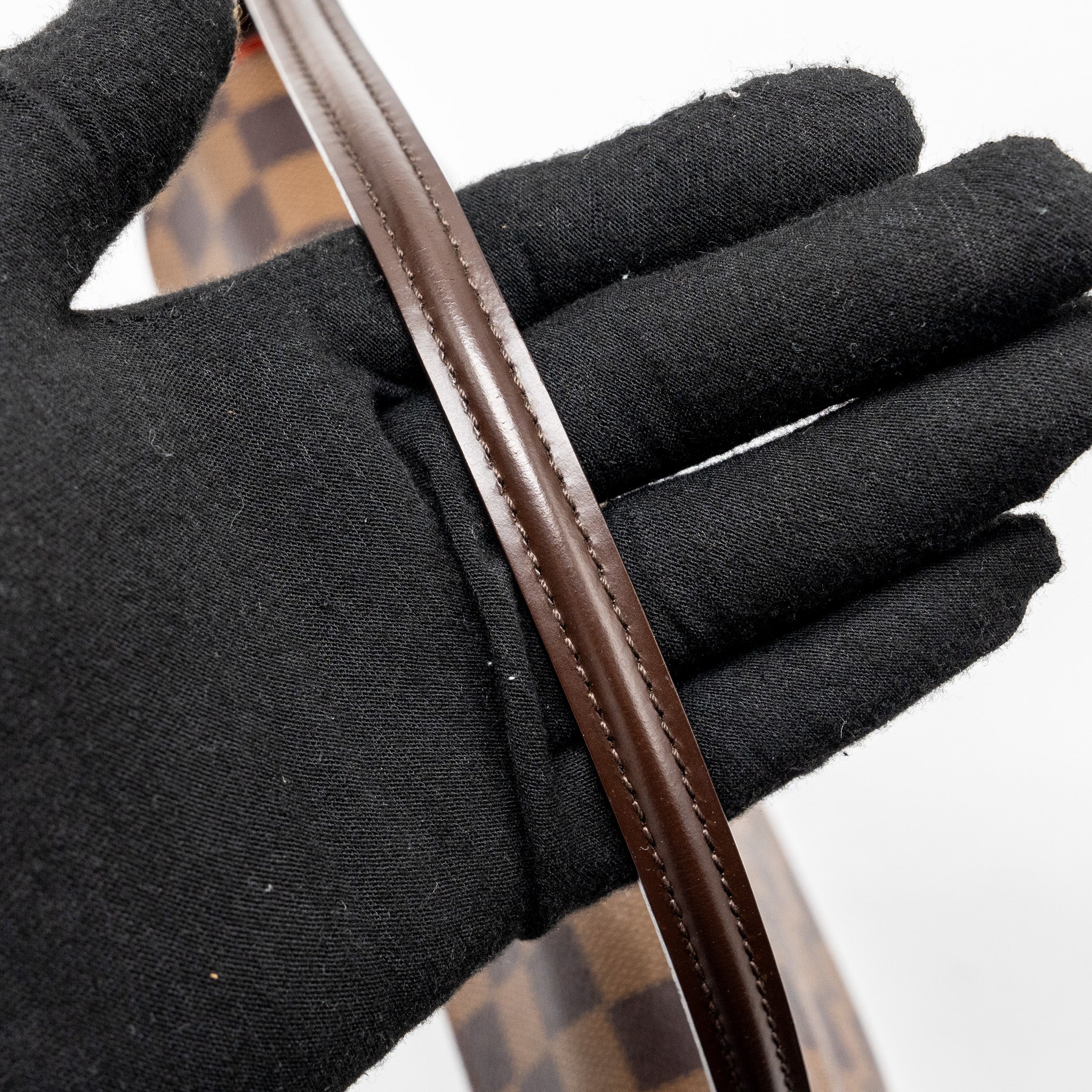 LOUIS VUITTON VINTAGE FLAP SHOULDER BAG DAMIER EBENE GHW