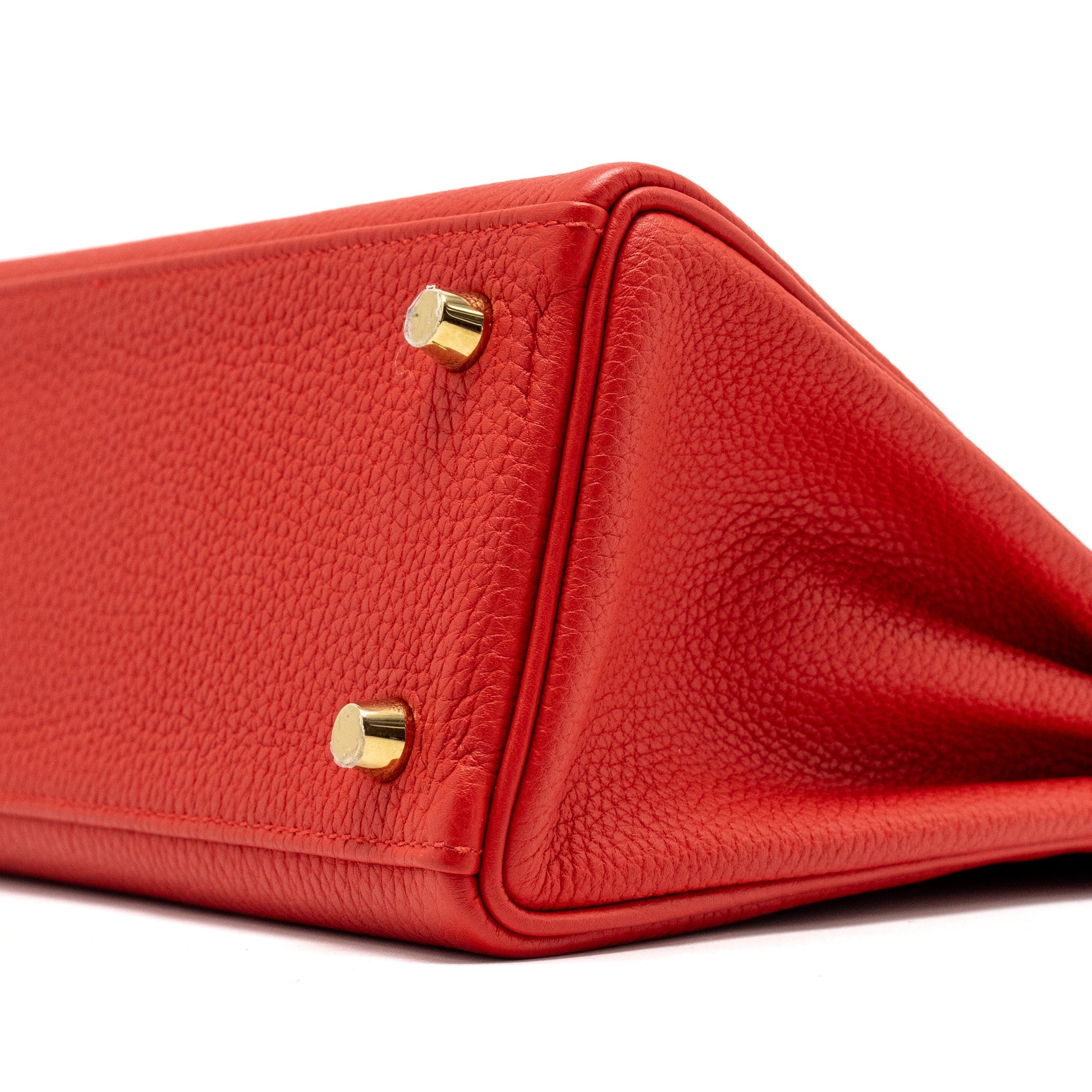 HERMES KELLY 25 TOGO S3 ROUGE DE COEUR GHW