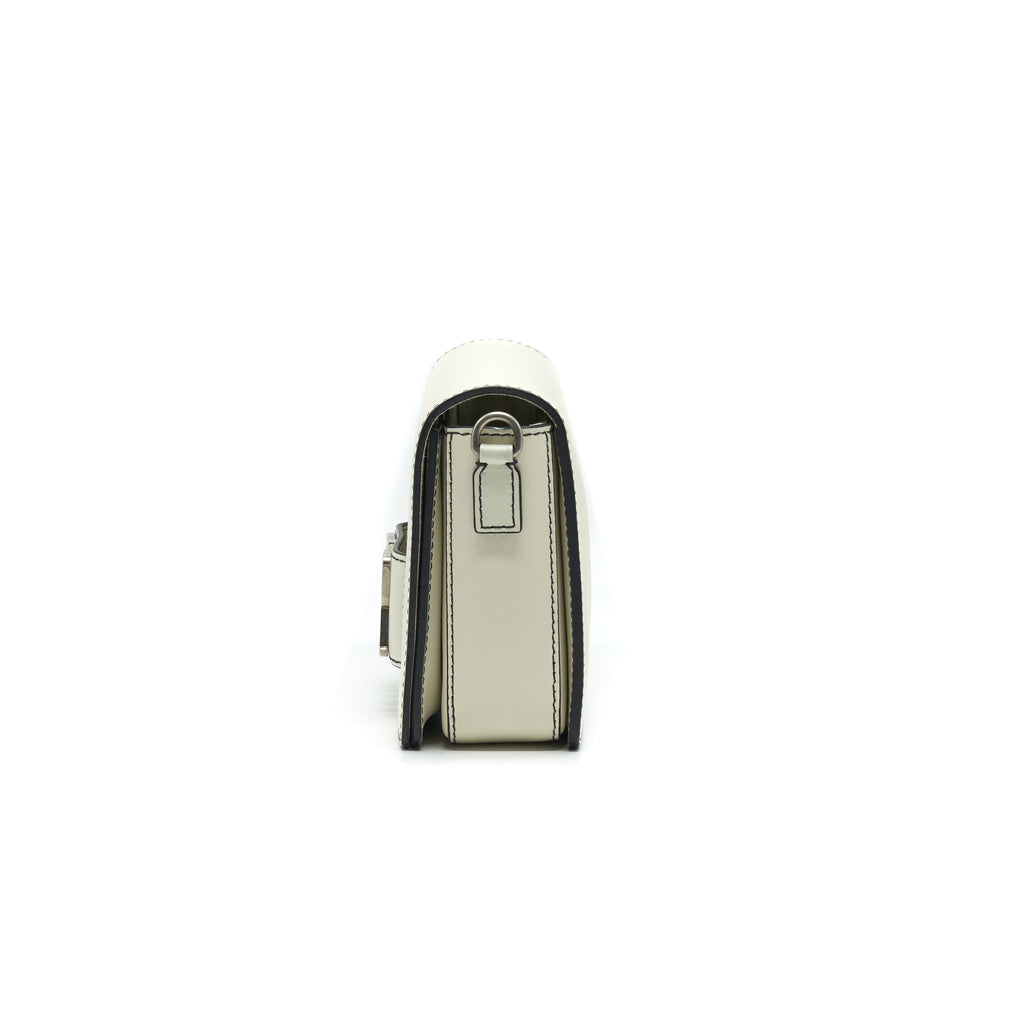 DIOR MEDIUM DIOR EVOLUTION BAG WHITE WITH SHW