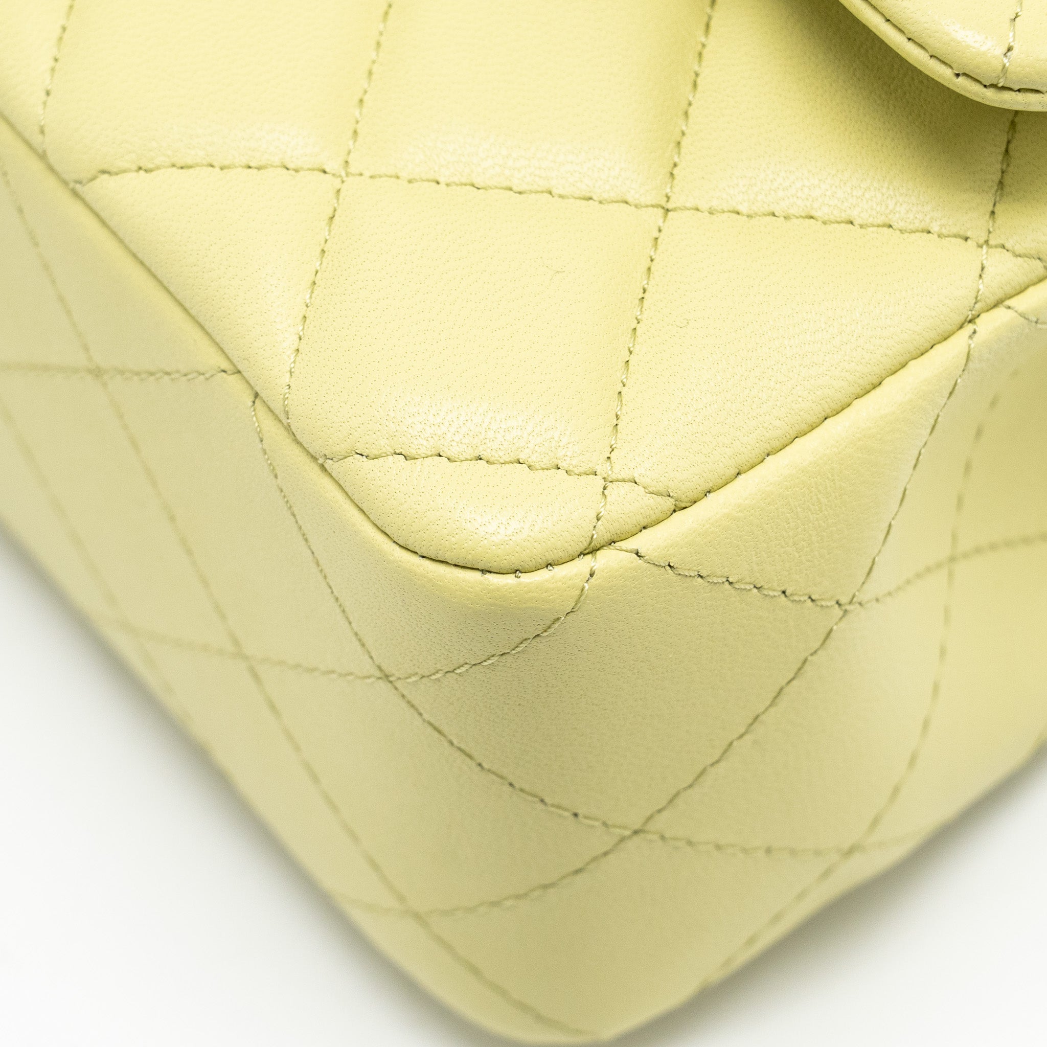 CHANEL MINI RECTANGULAR FLAP BAG LAMBSKIN PISTACHIO LGHW (MICROCHIP)