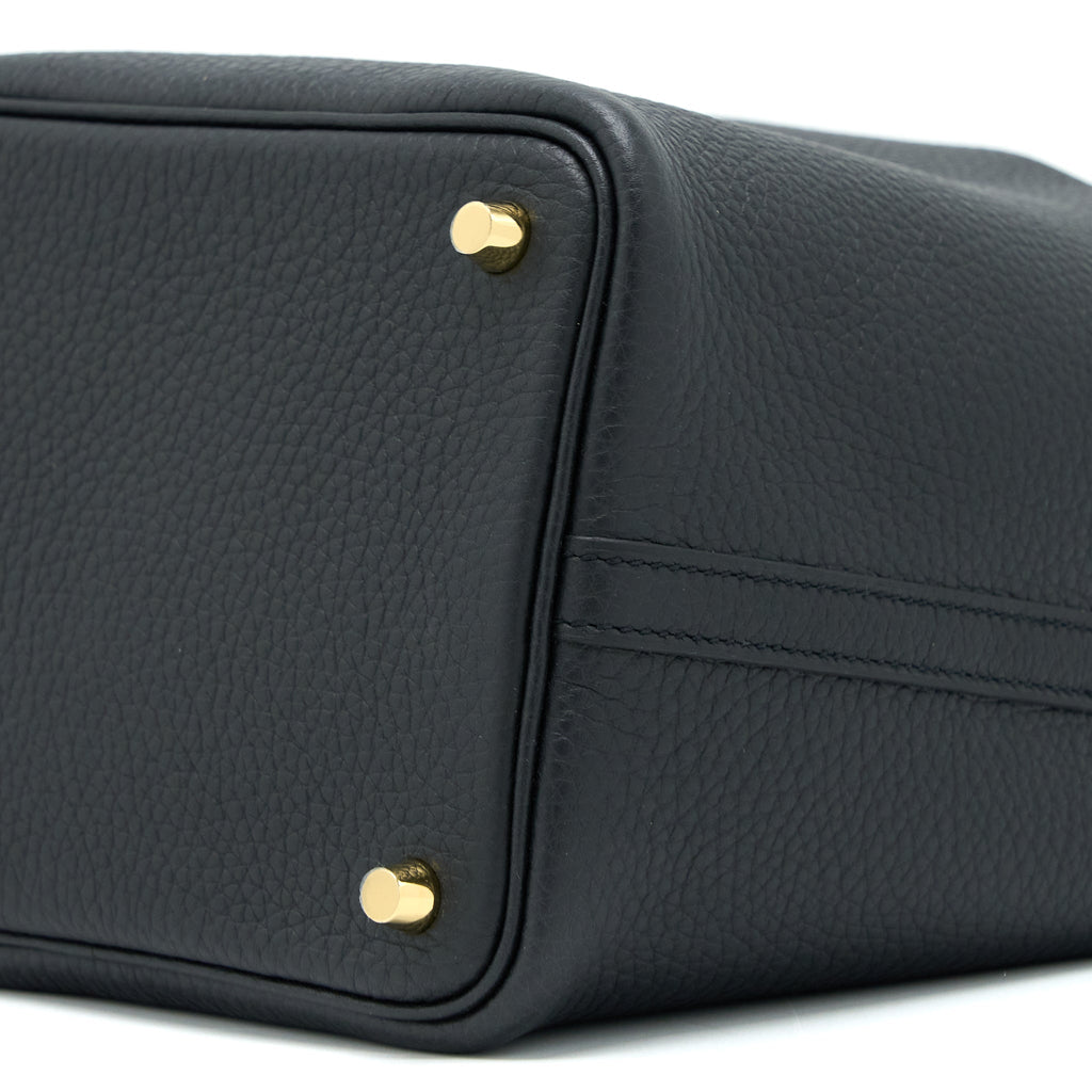 HERMES PICOTIN 18 CLEMENCE BLACK GHW