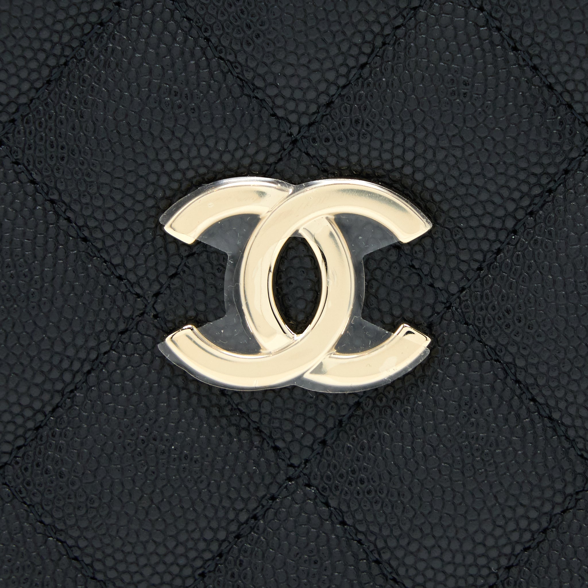 CHANEL 22S MINI BUCKET BAG CAVIAR BLACK LGHW (MICROCHIP)