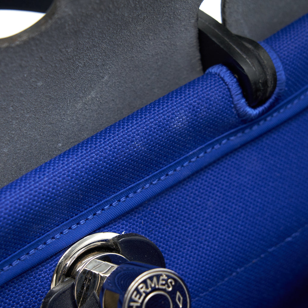 HERMES HERBAG ZIP 31 BAG BLUE ELECTRIC/ BLUE INDIGO WITH TWILLY