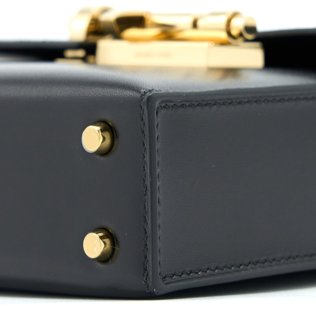 HERMES MINI VERROU BAG BOX BLACK GHW
