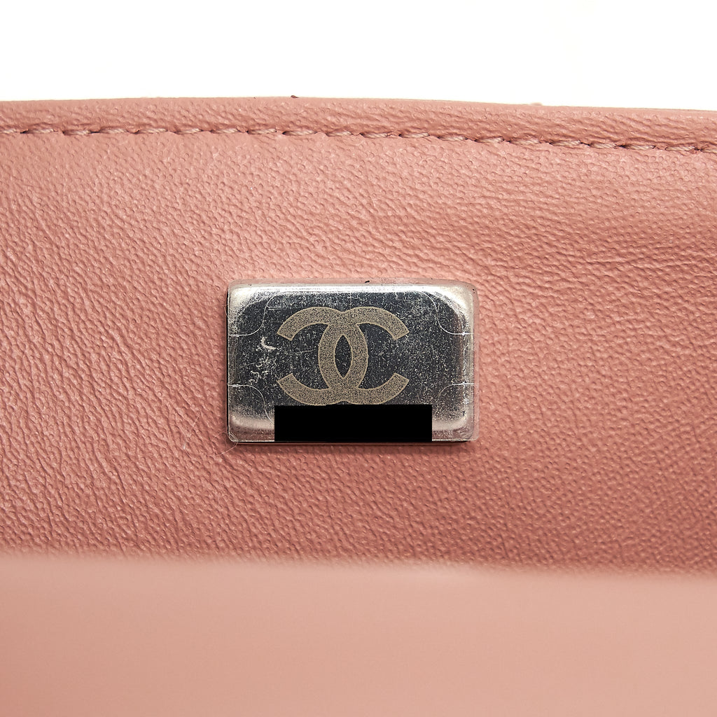 CHANEL MINI RECTANGULAR FLAP BAG LAMBSKIN PINK SHW