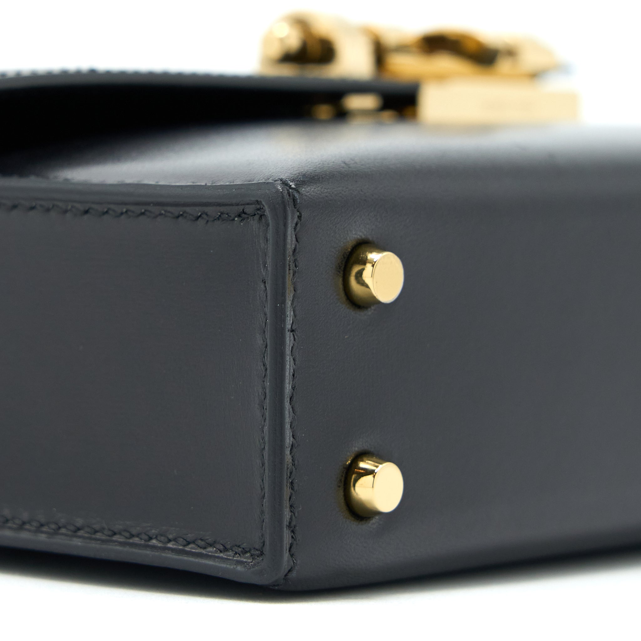 HERMES MINI VERROU BAG BOX BLACK GHW