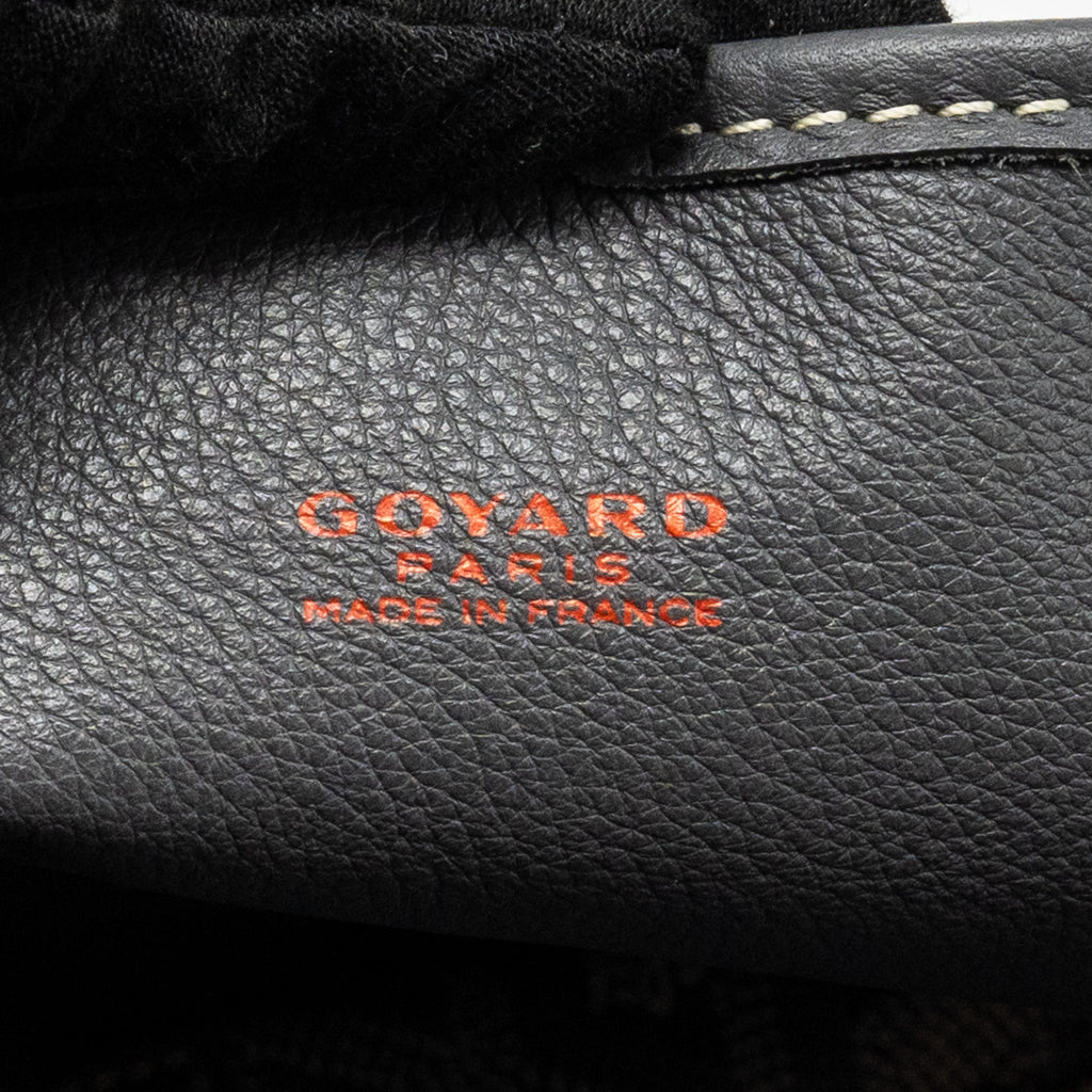 GOYARD MINI ANJOU TOTE BAG GOYARDINE CANVAS/CALFSKIN GREY SHW