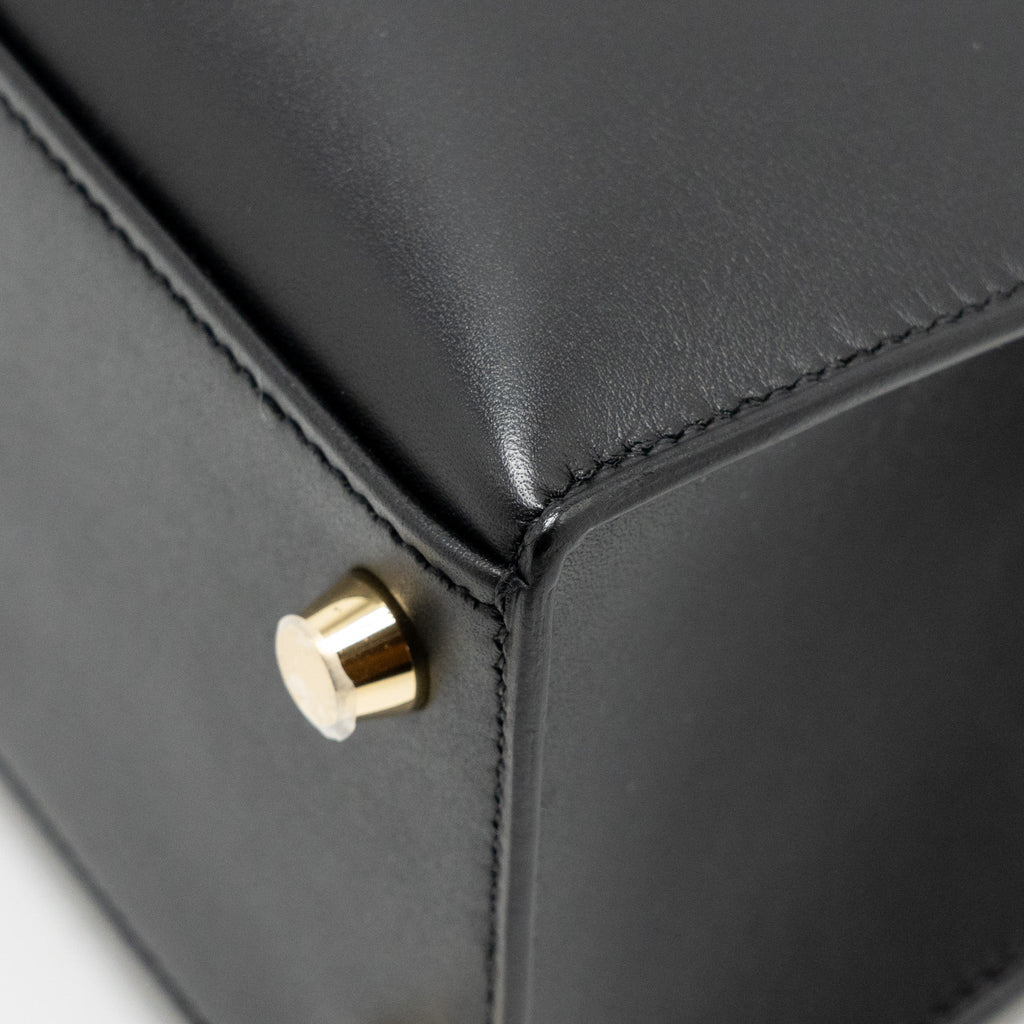 HERMES KELLY 25 SOMBRERO BLACK GHW