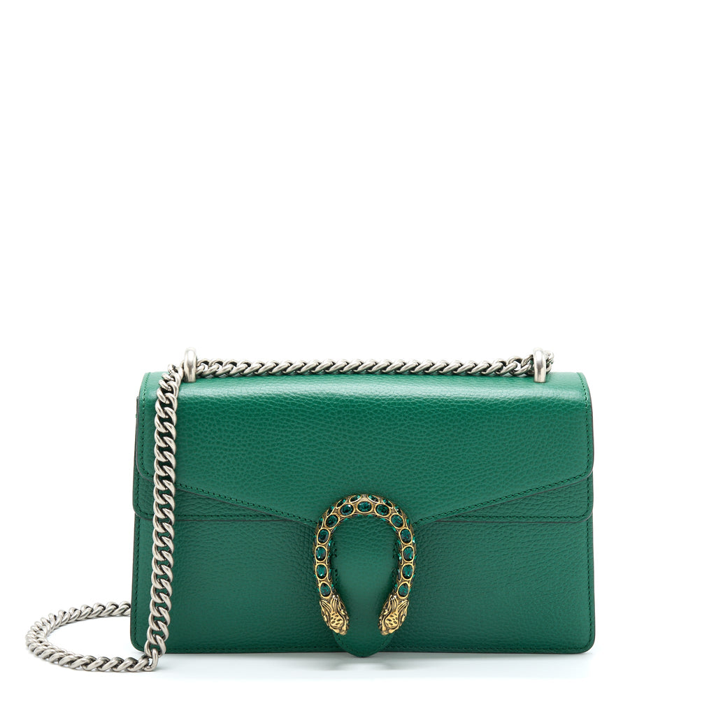 GUCCI SMALL DIONYSUS BAG GREEN MULTICOLOUR HARDWARE