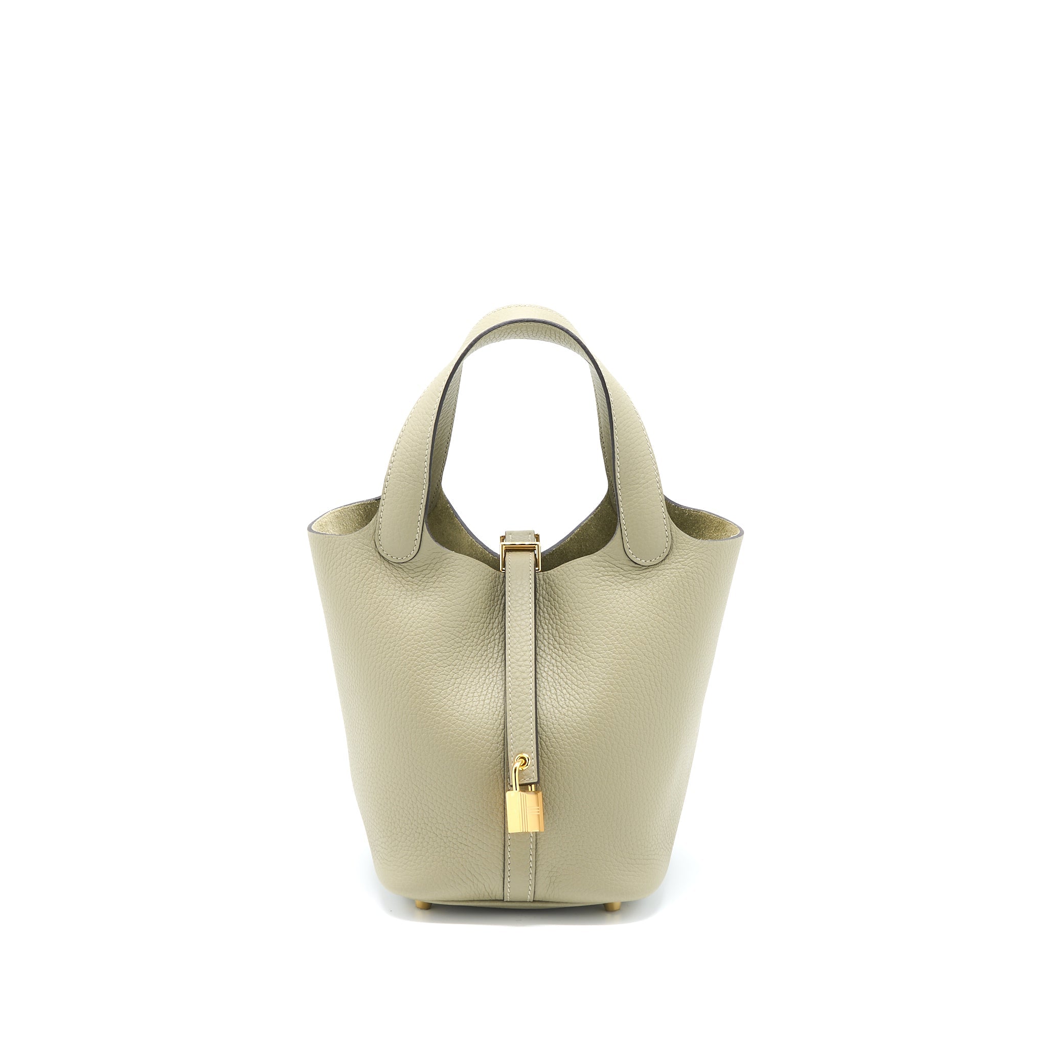 HERMES PICOTIN 18 LOCK BAG CLEMENCE SAUGE GHW