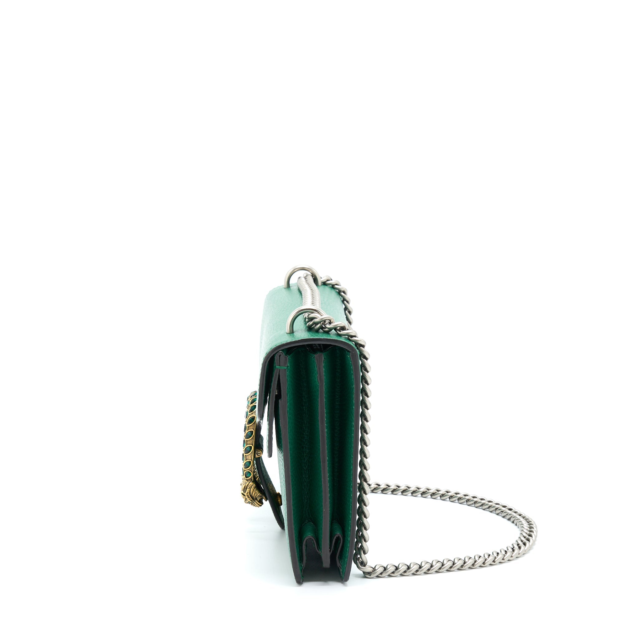 GUCCI SMALL DIONYSUS BAG GREEN MULTICOLOUR HARDWARE