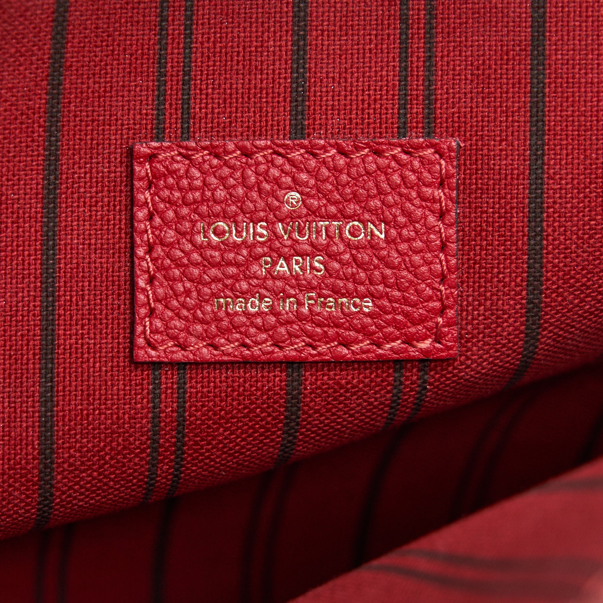 LOUIS VUITTON POCHETTE METIS LEATHER BAG RED