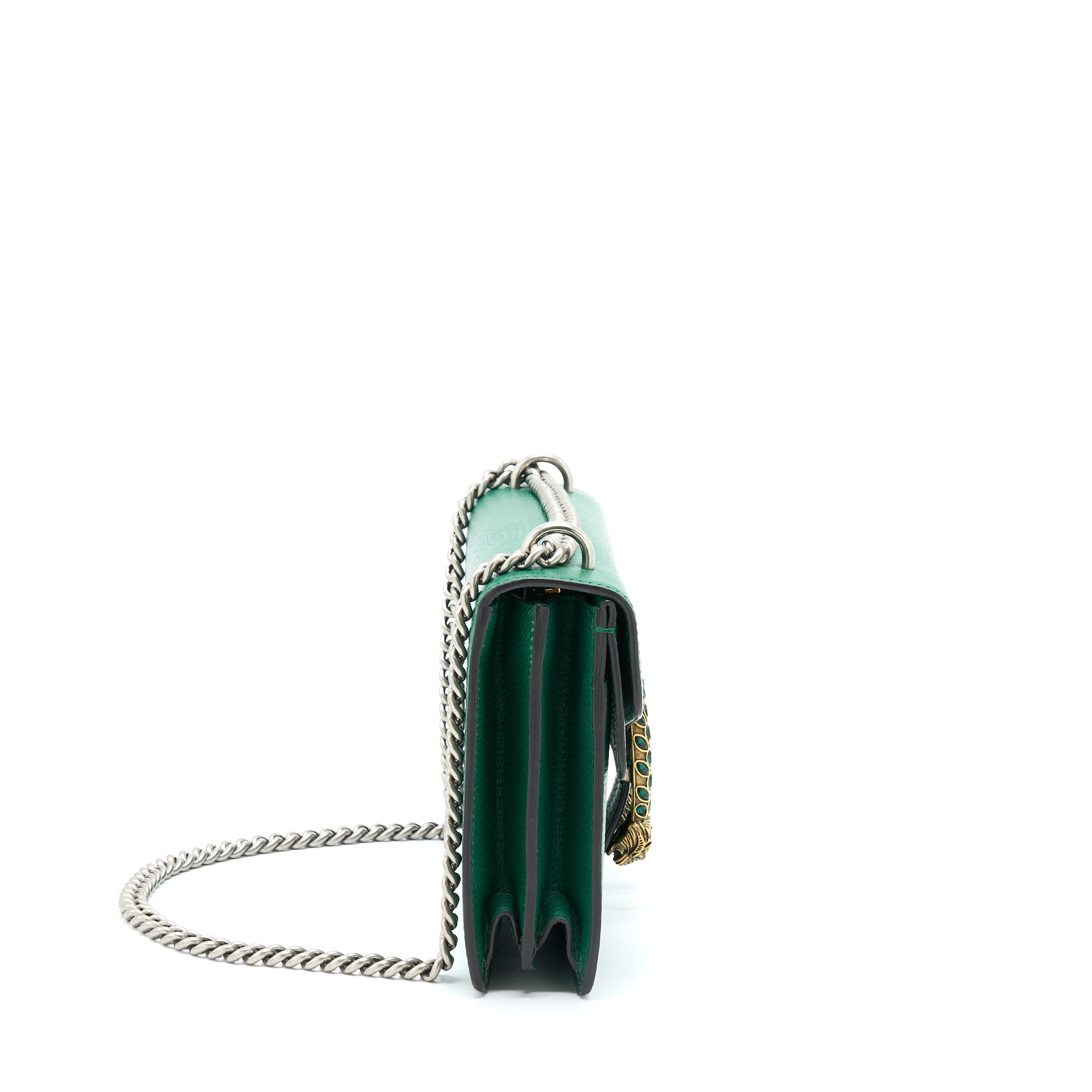 GUCCI SMALL DIONYSUS BAG GREEN MULTICOLOUR HARDWARE