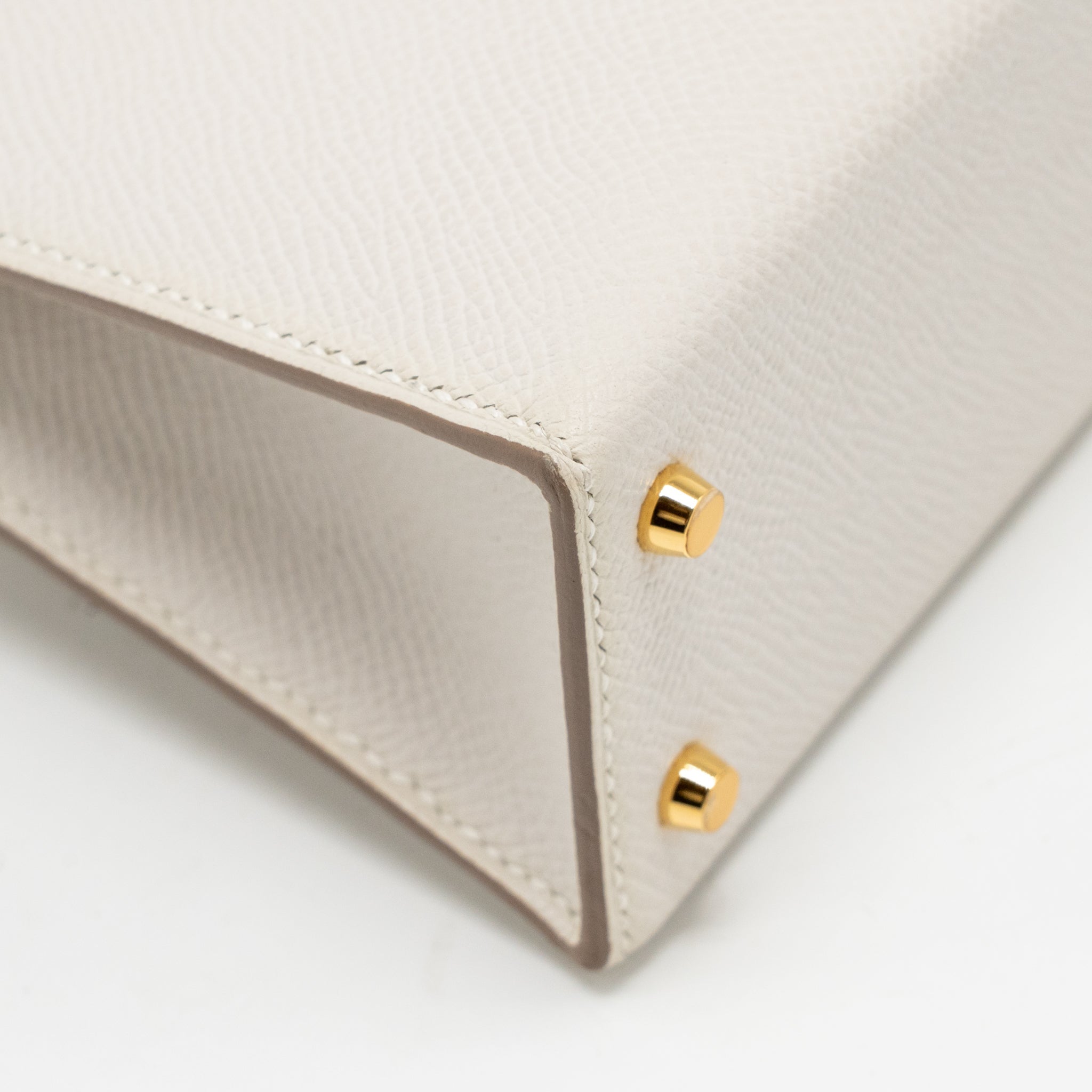 HERMES MINI KELLY II EPSOM GRIS PALE GHW