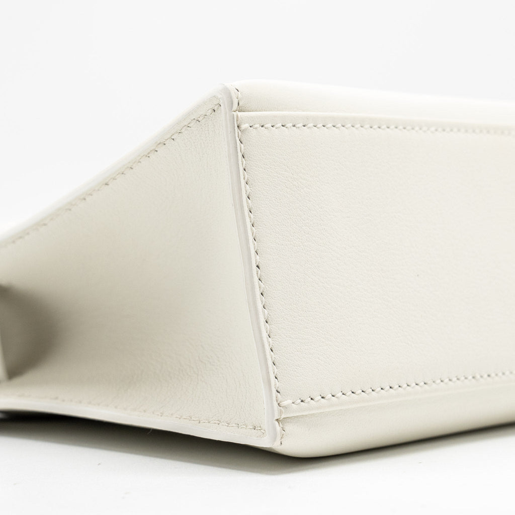 HERMES KELLY POCHETTE SWIFT 01 BLANC GHW