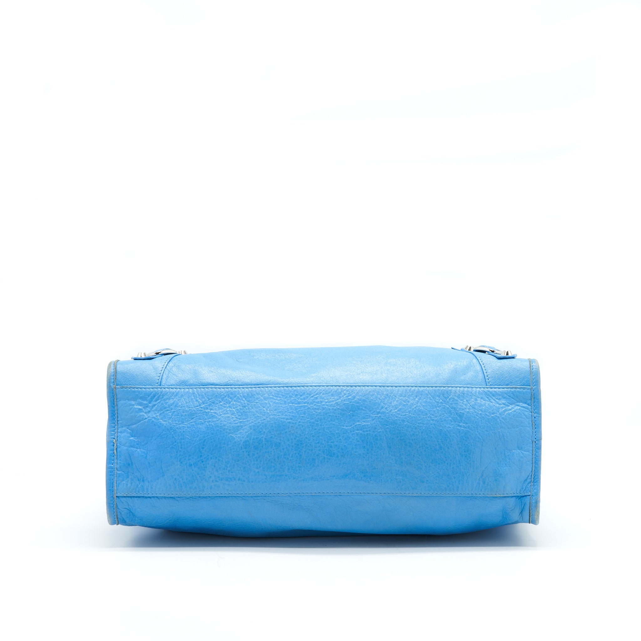 BALENCIAGA CITY BAG IN BLUE WITH SHW