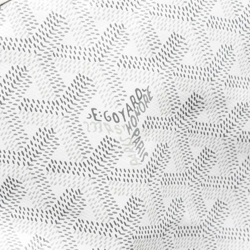 GOYARD MINI ANJOU TOTE BAG GOYARDINE CANVAS WHITE SHW
