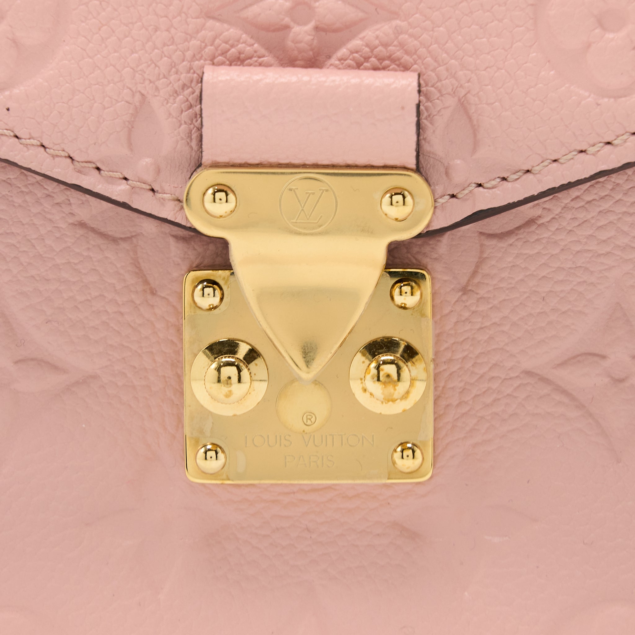LOUIS VUITTON POCHETTE MÉTIS MONOGRAM EMPREINTE PINK GHW