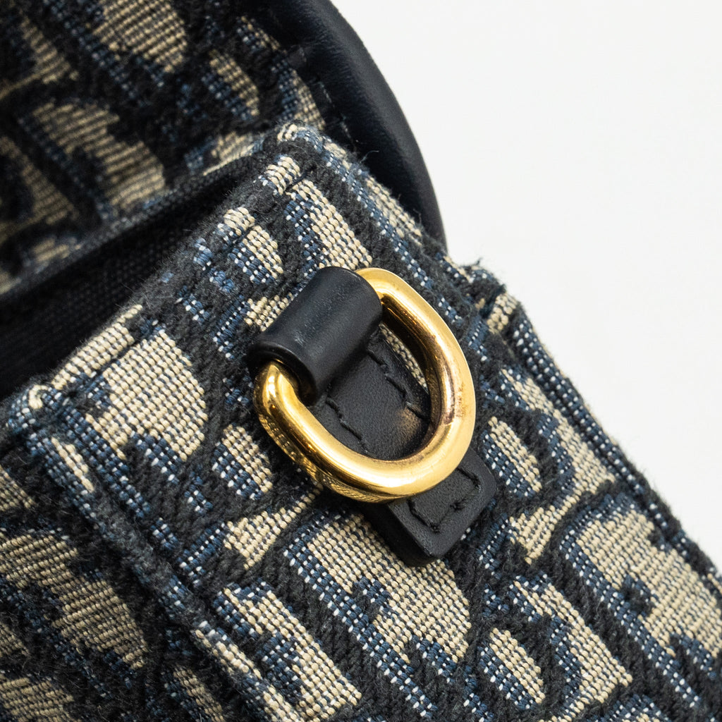 DIOR 30 MONTAIGNE BOX BLUE OBLIQUE JACQUARD GHW