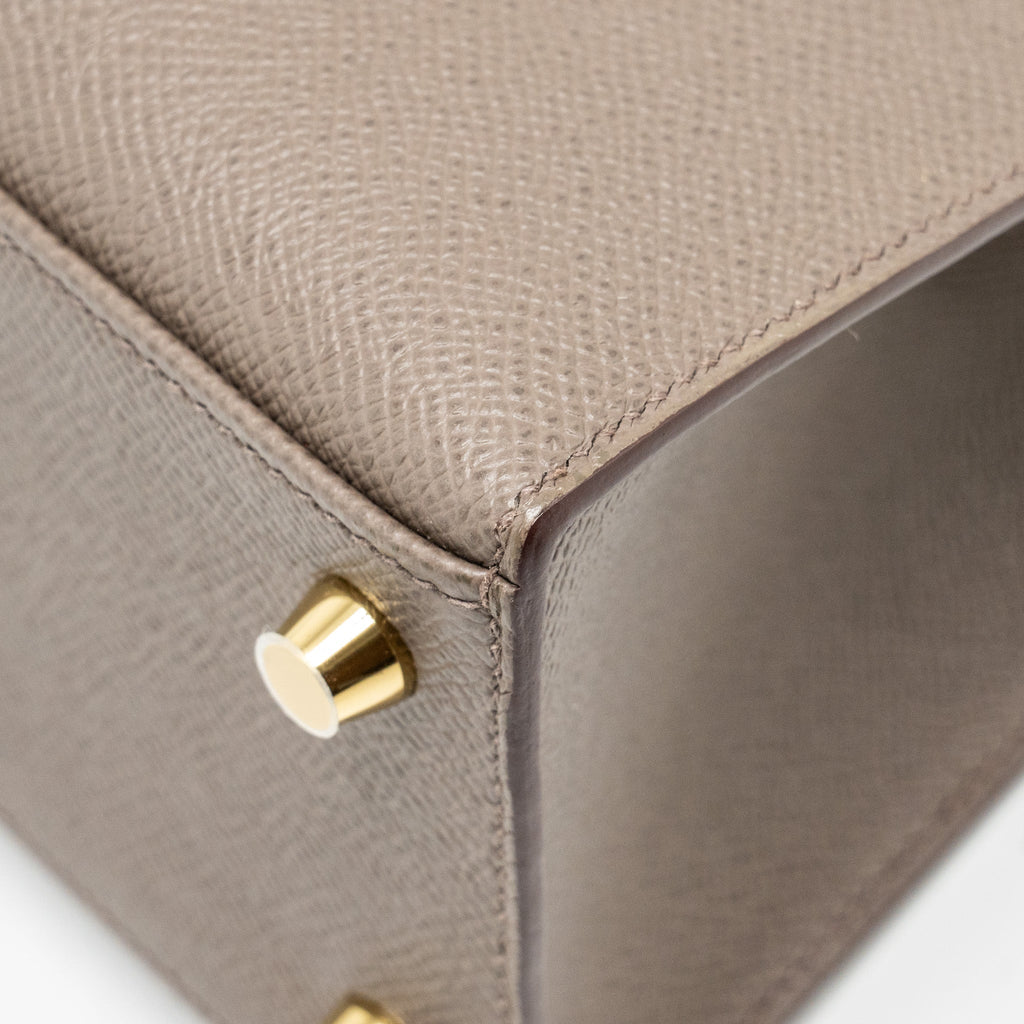 HERMES KELLY 25 EPSOM GRIS ETAIN GHW