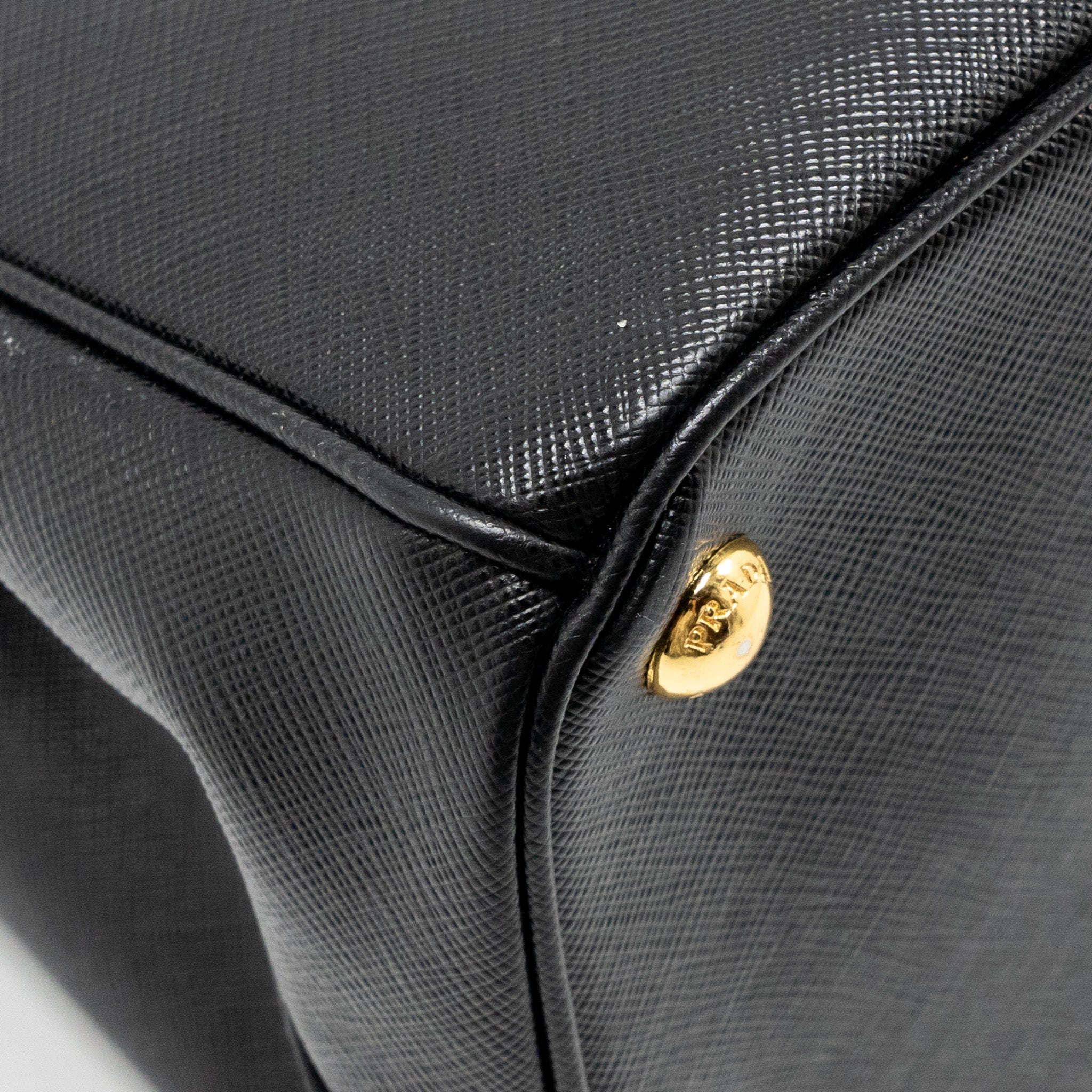 PRADA LARGE SAFFIANO TOTE BAG LEATHER BLACK GHW