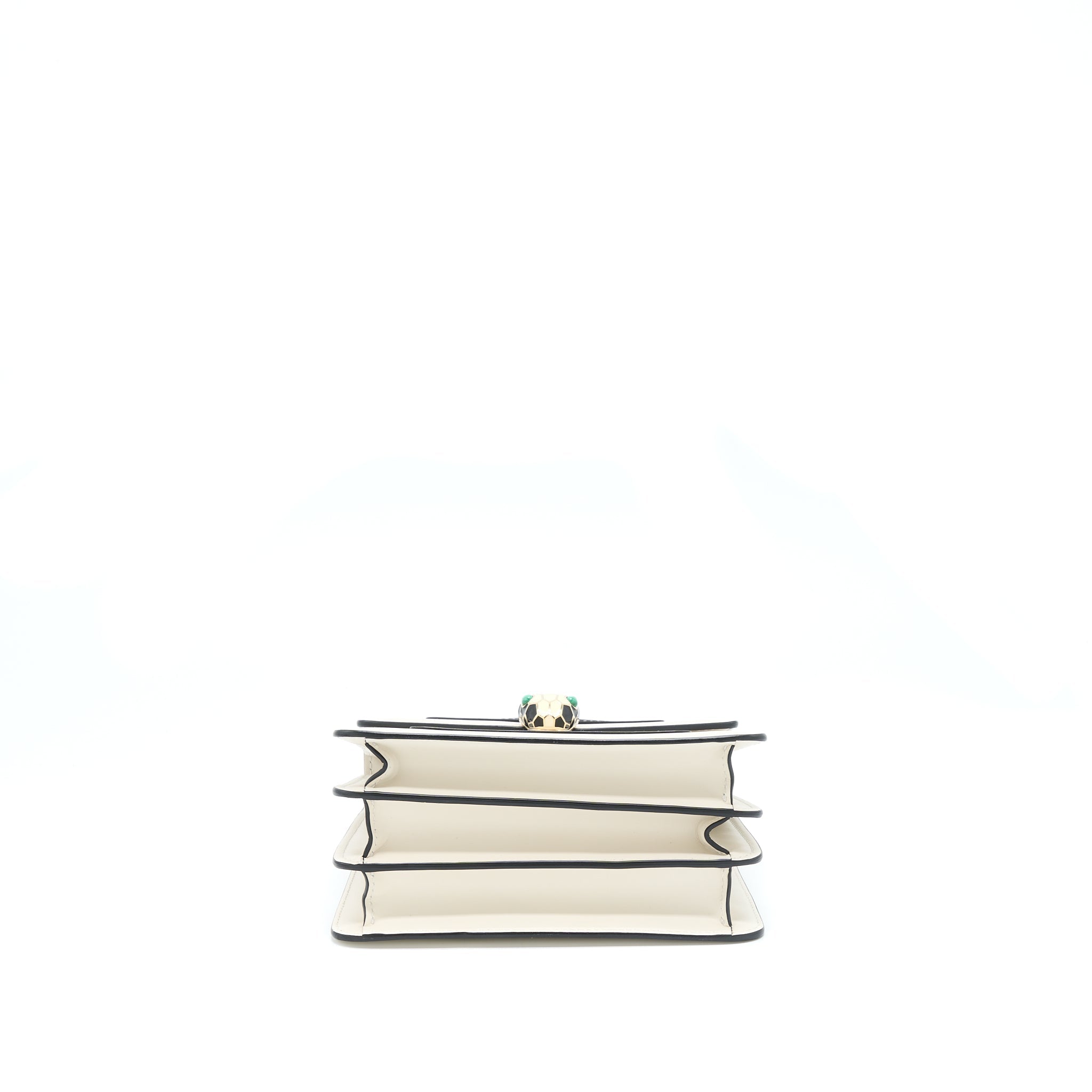 BVLGARI TOP HANDLE SERPENTI BAG WHITE