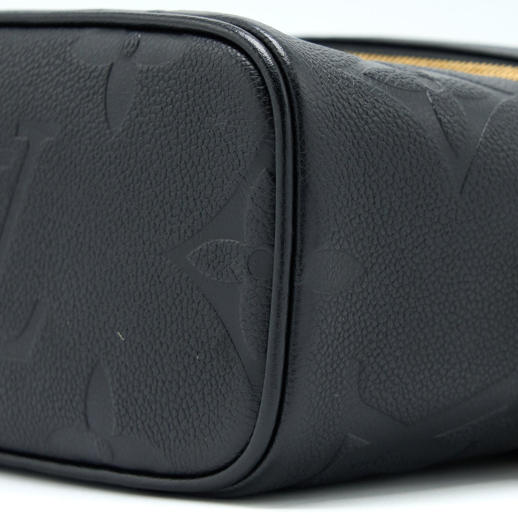 LOUIS VUITTON VANITY PM MONOGRAM EMPREINTE CALFSKIN BLACK GHW