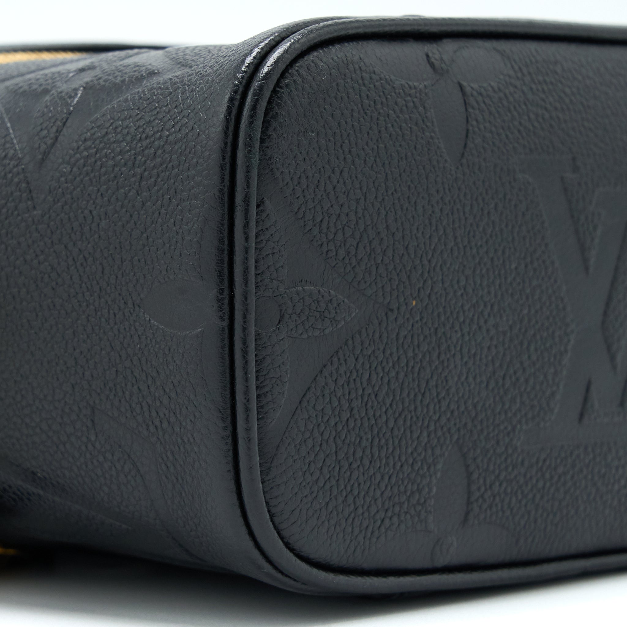 LOUIS VUITTON VANITY PM MONOGRAM EMPREINTE CALFSKIN BLACK GHW