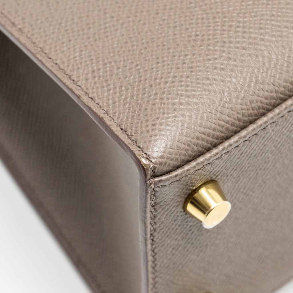 HERMES KELLY 25 EPSOM GRIS ETAIN GHW