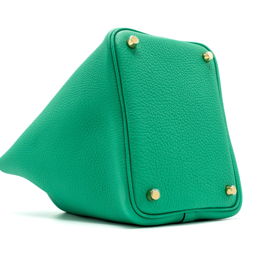 HERMES PICOTIN 18 LOCK BAG CLEMENCE MENTHE GHW