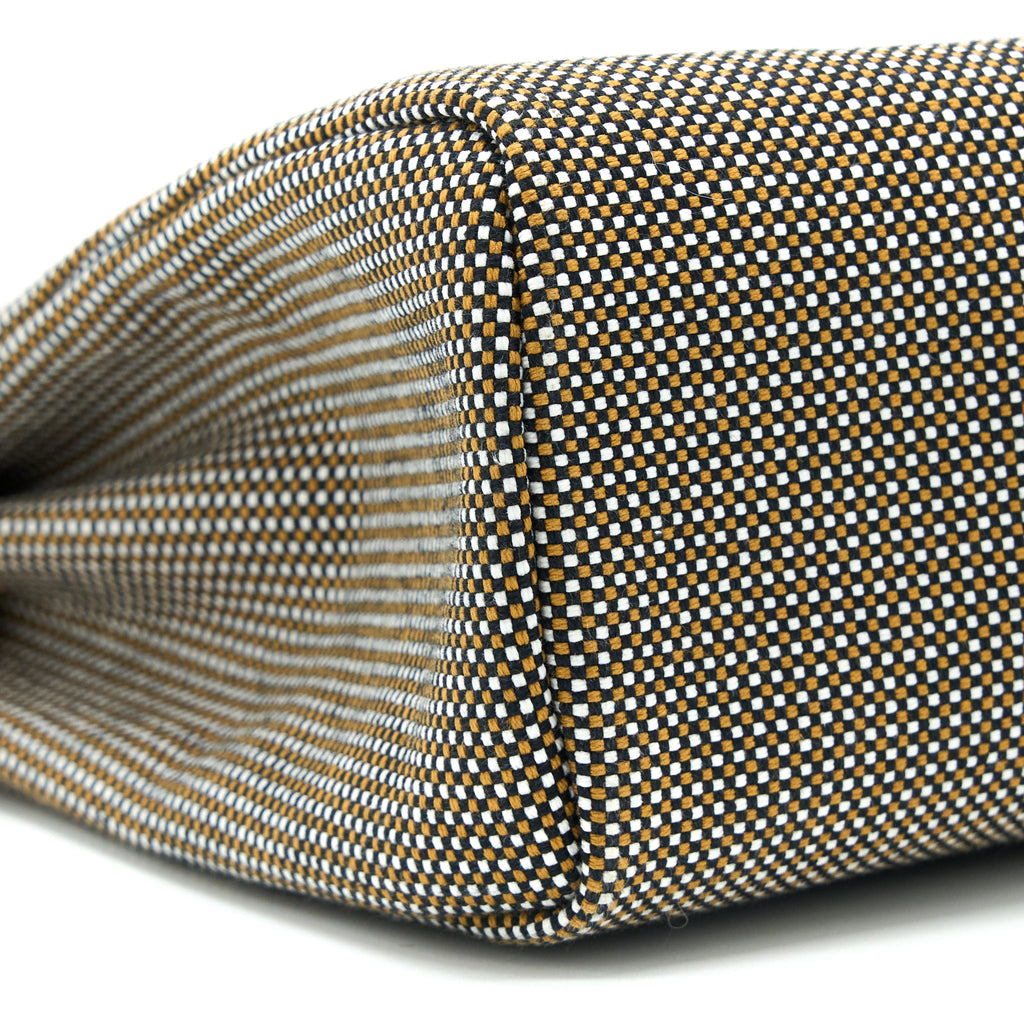 HERMES HERBAG 31 HUNTER/CANVAS NOIR-BLANC-DESERT/NAT SABLE SHW