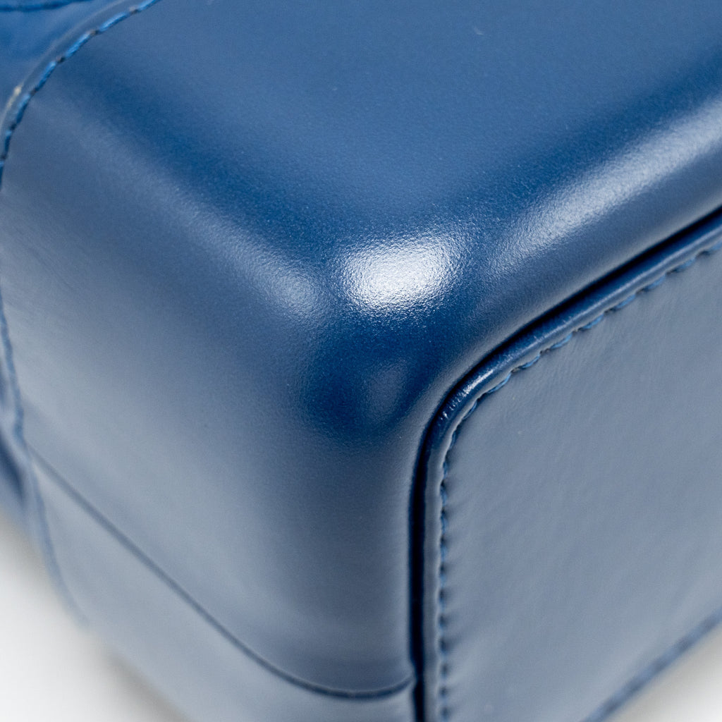 CHANEL GABRIELLE BACKPACK AGED CALFSKIN BLUE MULTICOLOUR HARDWARE