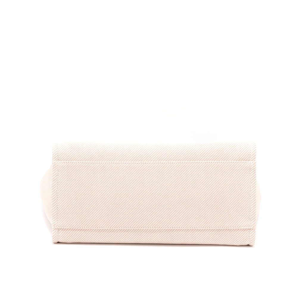 CHANEL DEAUVILLE TOTE BAG FABRIC LIGHT PINK LGHW