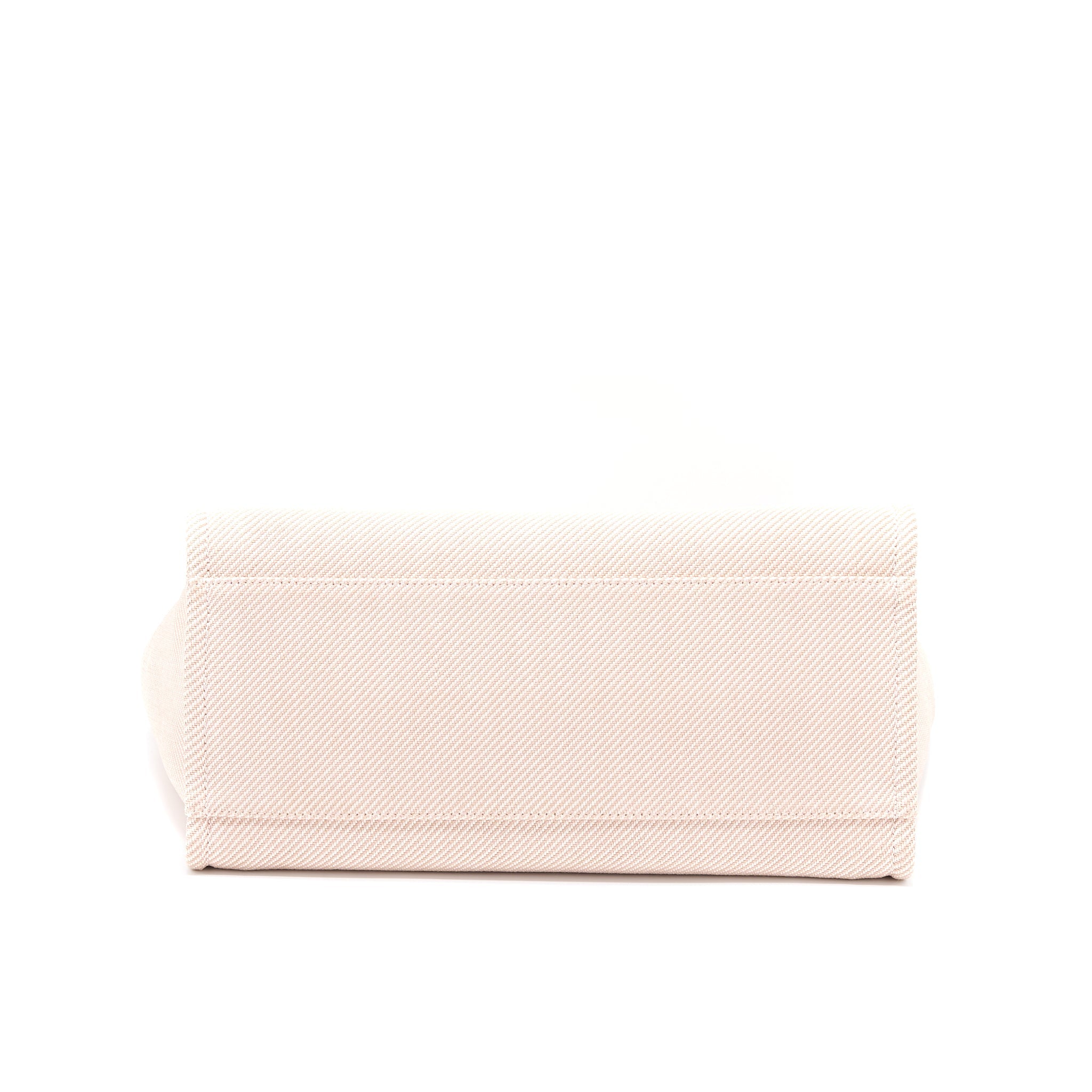 CHANEL DEAUVILLE TOTE BAG FABRIC LIGHT PINK LGHW
