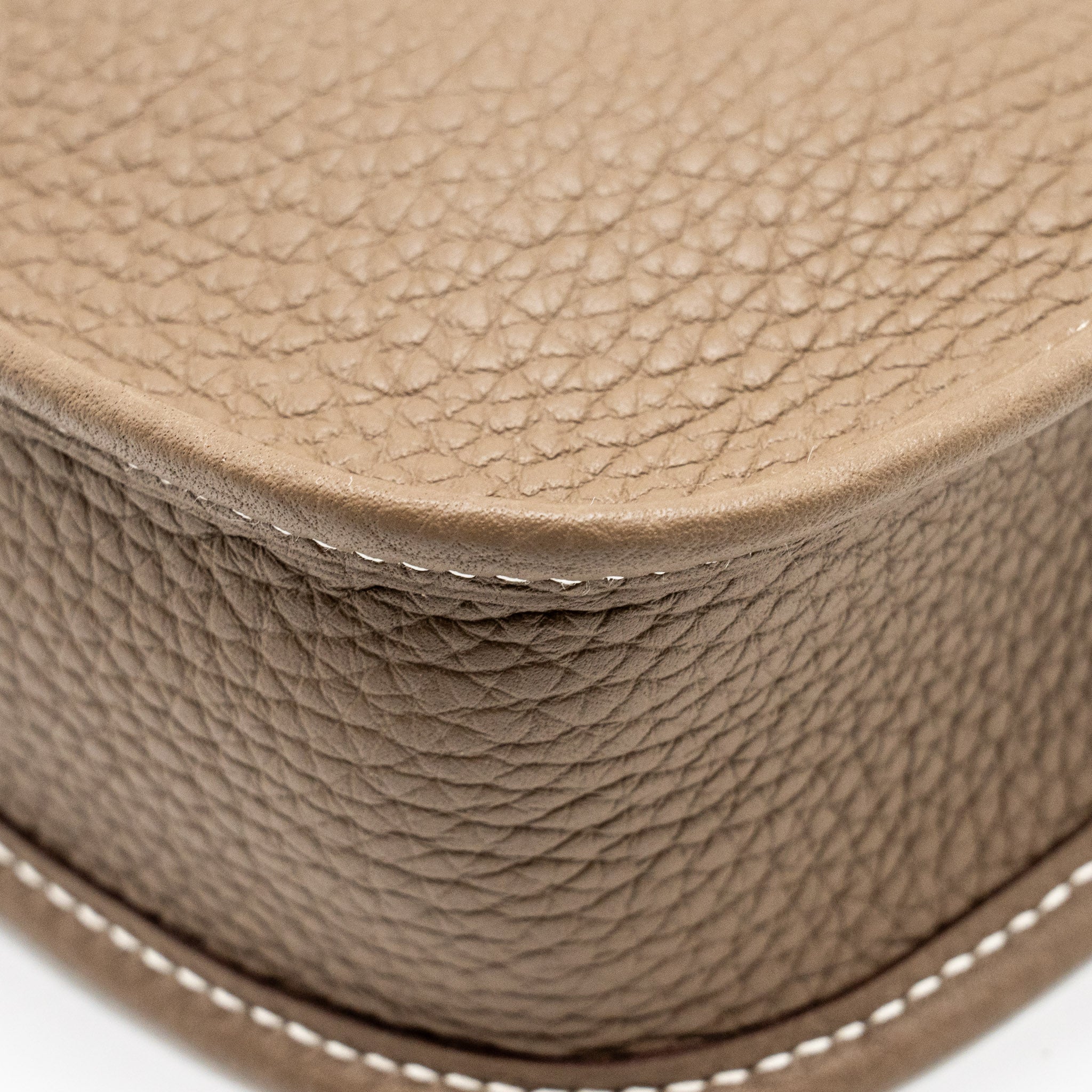 HERMES MINI EVELYN CLEMENCE ETOUPE / BLUE INDIGO GHW