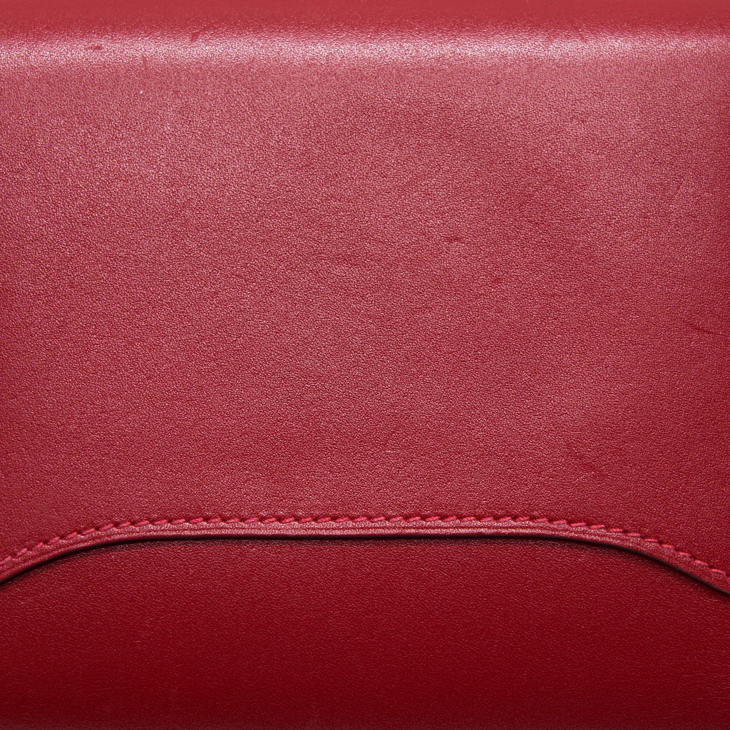 HERMES MINI CONSTANCE WALLET RED WITH GHW