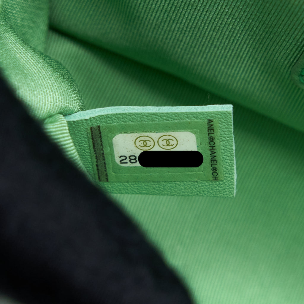CHANEL SMALL BOY BAG CALFSKIN GREEN GHW