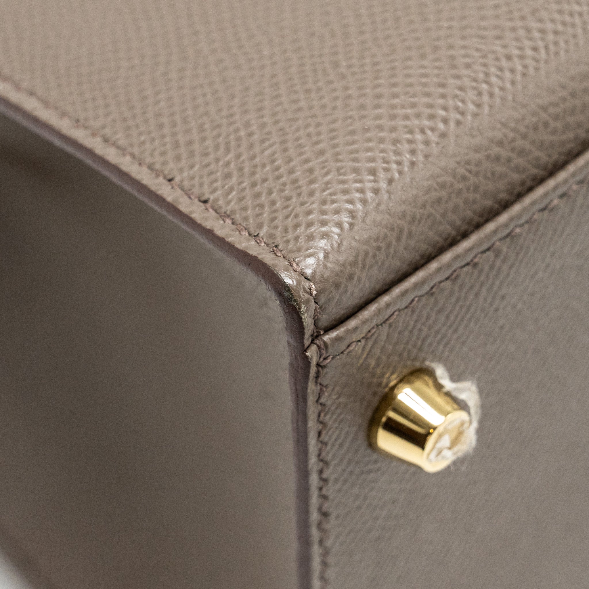 HERMES KELLY 28 EPSOM GRIS ETAIN GHW