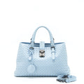 BOTTEGA VENETA ROMA TOTE BAG LAMBSKIN LIGHT BLUE