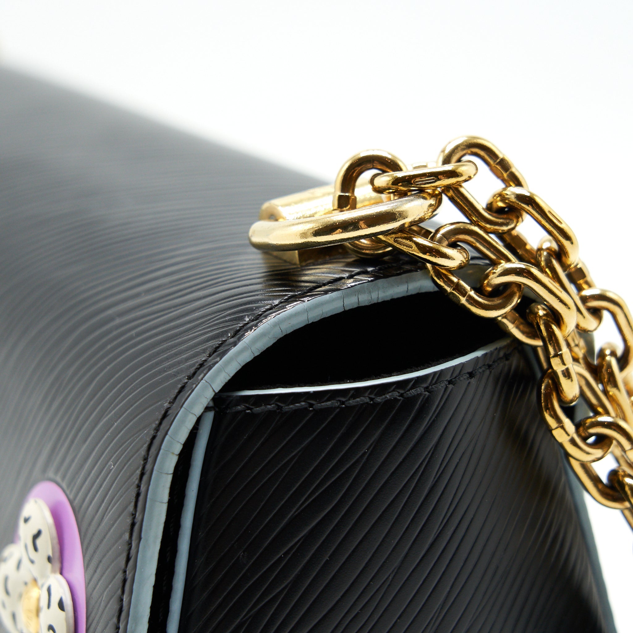 LOUIS VUITTOM LIMITED EDITION TWIST BAG BLACK GHW