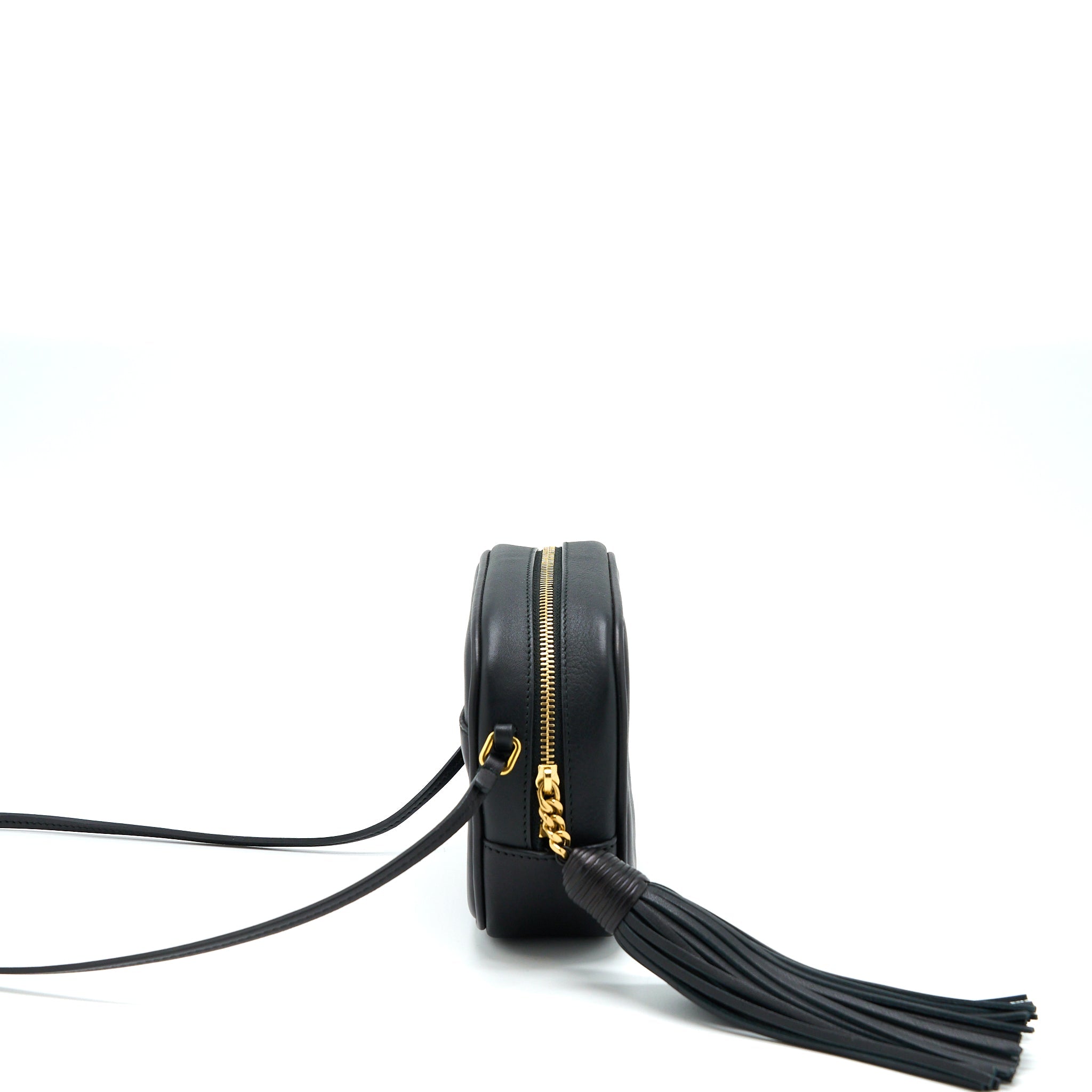 SAINT LAURENT/ YSL MINI CAMERA CROSSBODY BAG BLACK GHW
