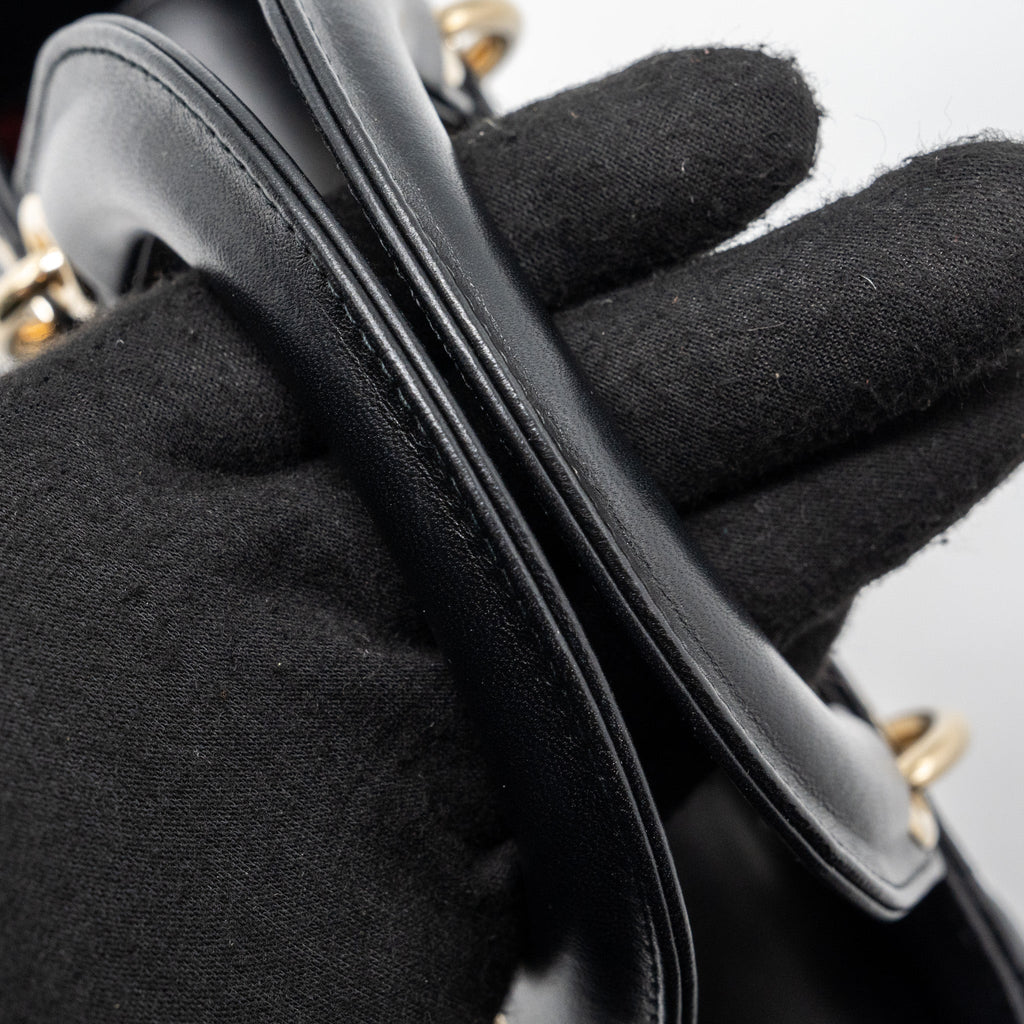 DIOR MY ABC DIOR SMALL LADY DIOR BAG LAMBSKIN BLACK LGHW