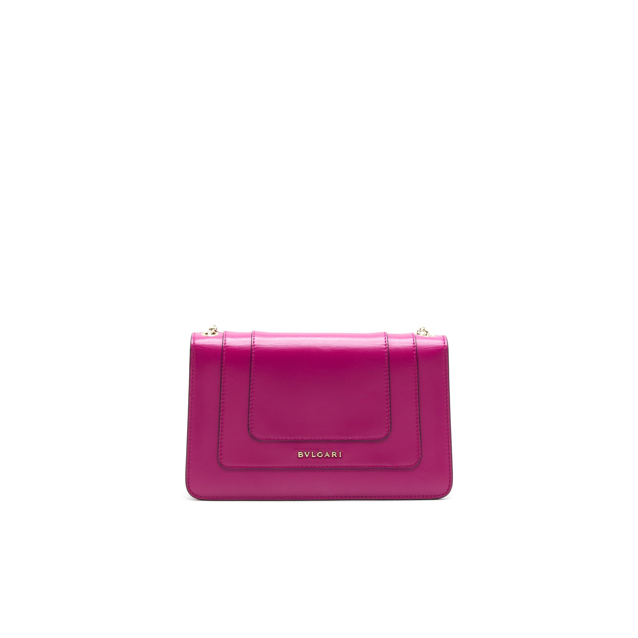 BVLGARI SERPENTI FOREVER CROSSBODY FLAP BAG IN DARK PINK