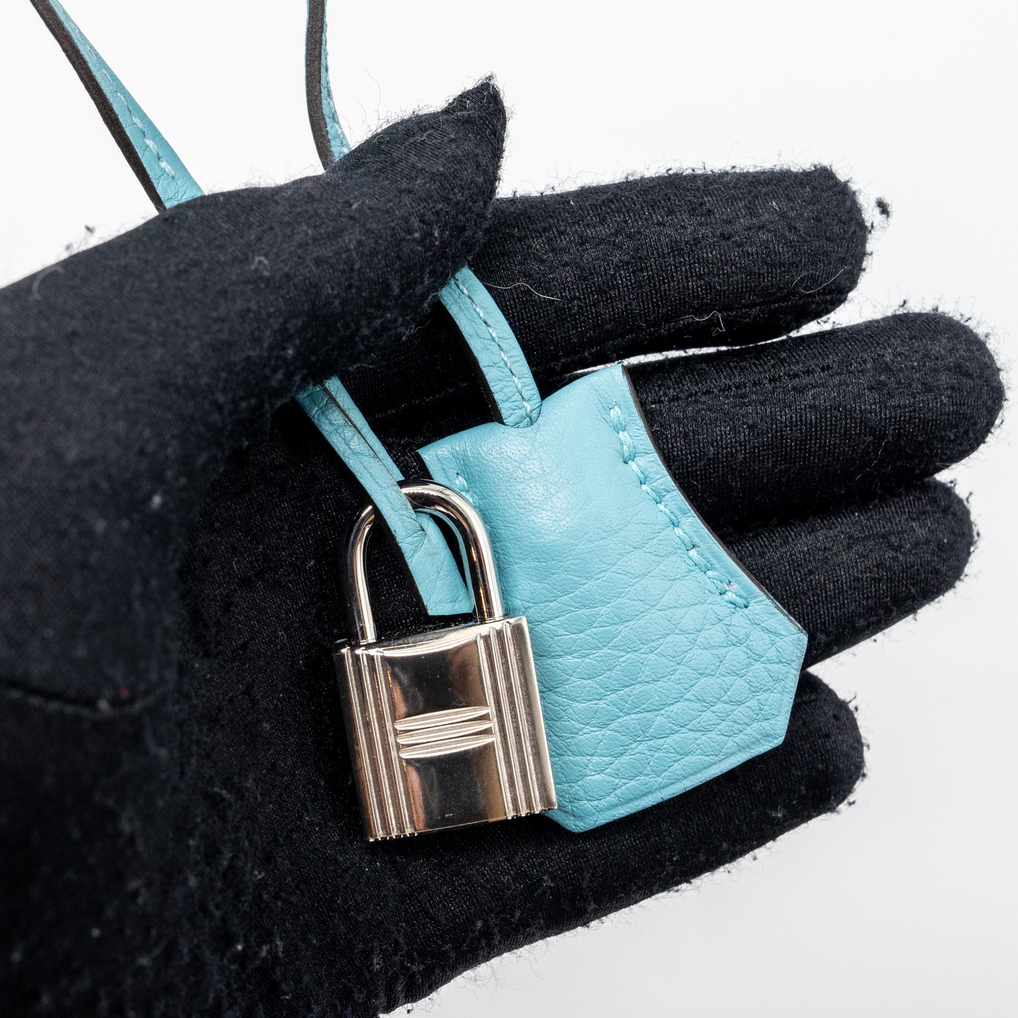 HERMES BIRKIN 30 CLEMENCE 3Z BLUE SAINT CYR SHW