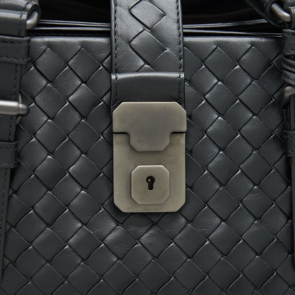 BOTTEGA VENETA INTRECCIATO ROMA BAG BLACK