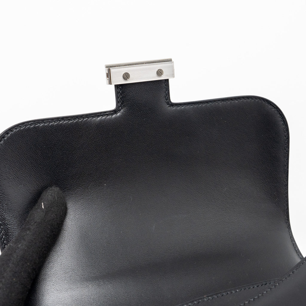 HERMES MINI CONSTANCE BOX CALFSKIN BLACK SHW